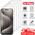 Film iPhone 17 16 15 Pro Max en verre transparent.