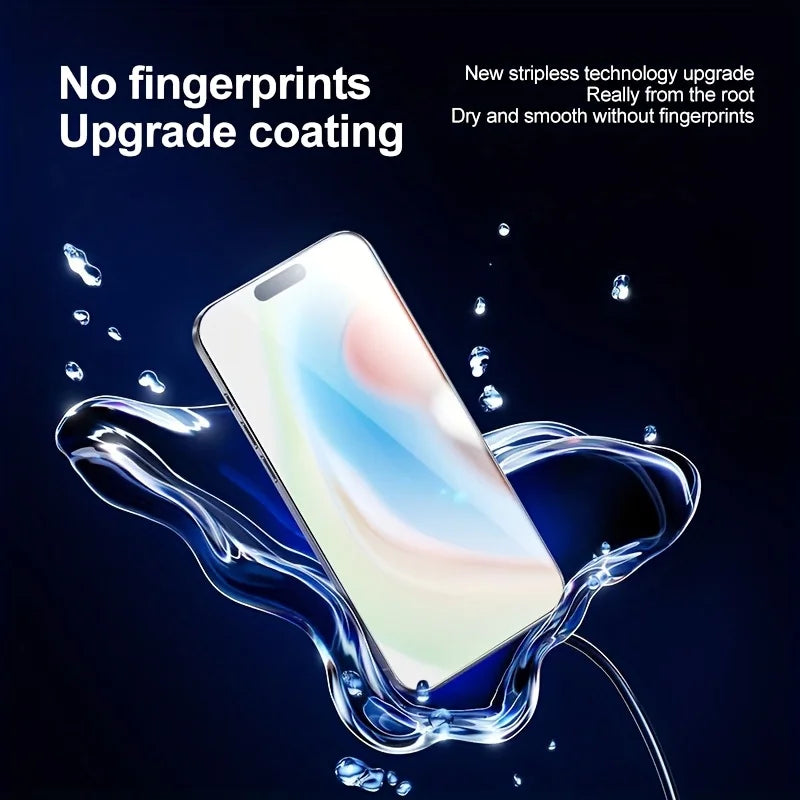 Film d'écran iPhone 16 15 14 13 12 11 17 Pro Max en verre trempé