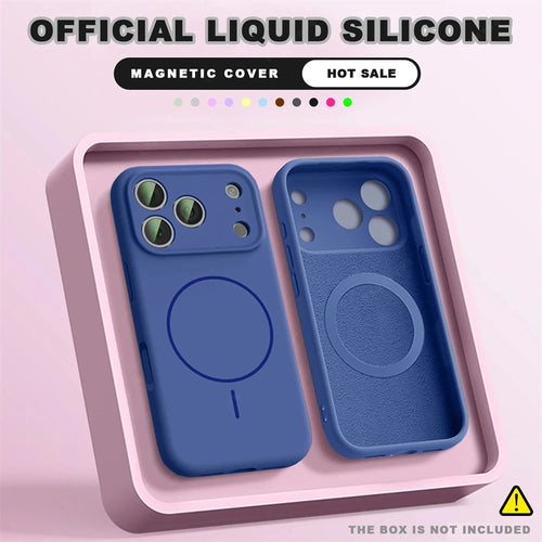 Coque Magsafe liquide Silicone pour iPhone