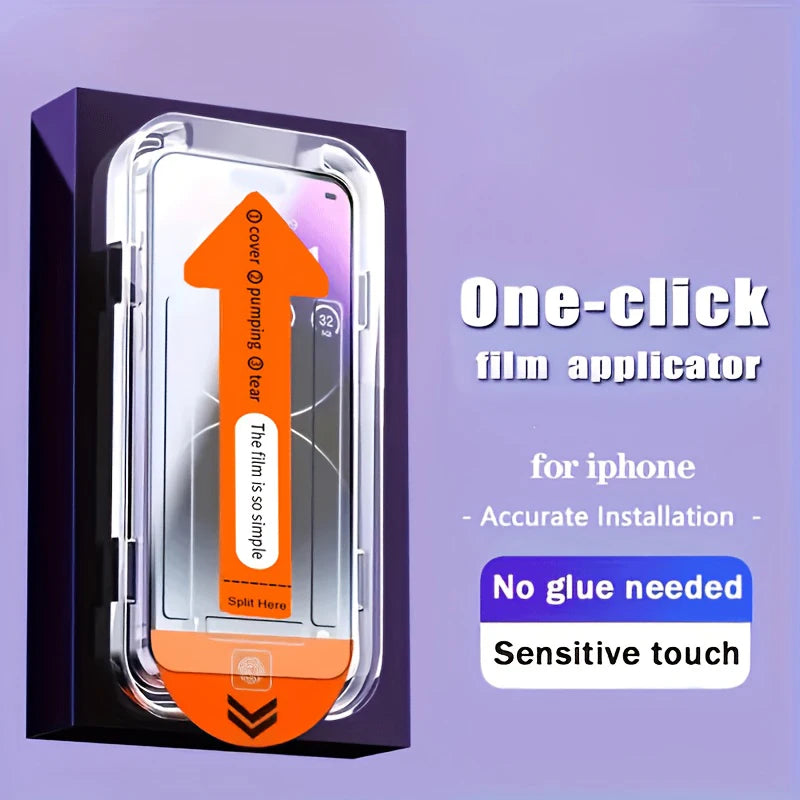 Film d'écran iPhone 16 15 14 13 12 11 17 Pro Max en verre trempé
